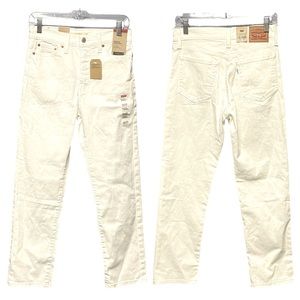 Levi's Wedgie Straight High Waist Womens Cropped Jeans white 28 x 28